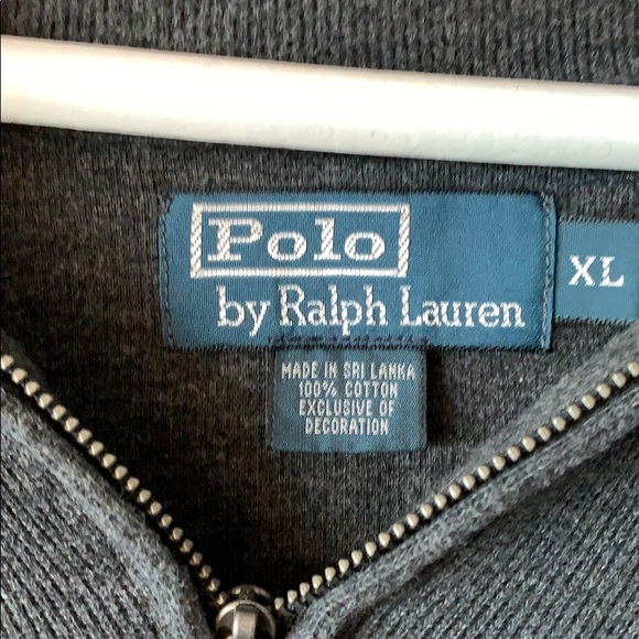 Gray Quarter Zip Pull Over - Picture 3 of 4